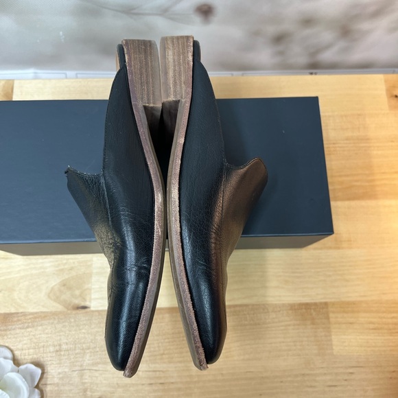 Madewell black leather loafer mule size 8 - Picture 10 of 11